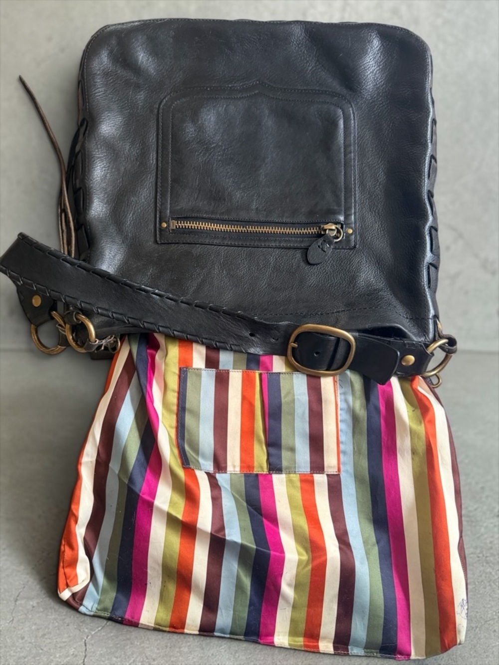 Vintage Coach Legacy Thompson XL Hobo Black Leather Bag 11374 Shoulder Tassel - Picture 10 of 13
